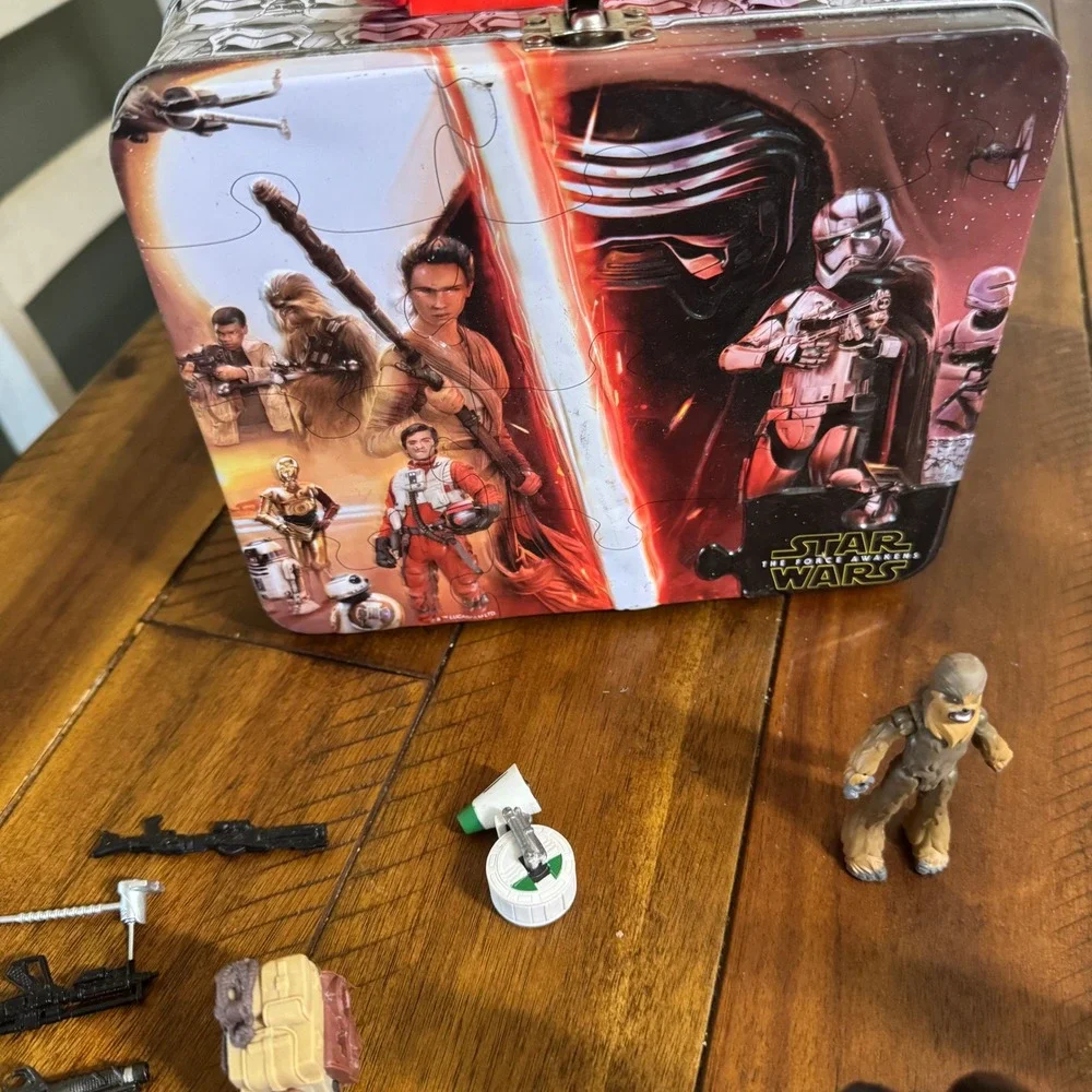 Star Wars Figures Lot The Force Awakens Vehicles Accessories Lunch  Box 28 Piece